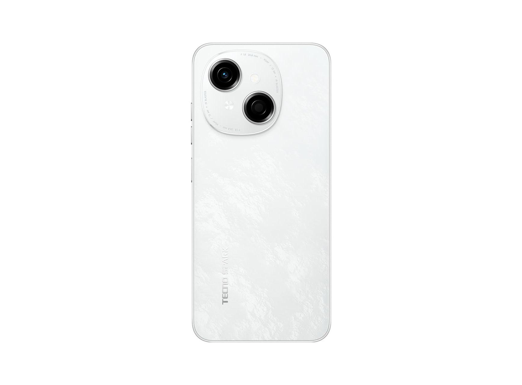 𝐓𝐄𝐂𝐍𝐎 𝐒𝐏𝐀𝐑𝐊 𝐆𝐎 1 Back Glass - White