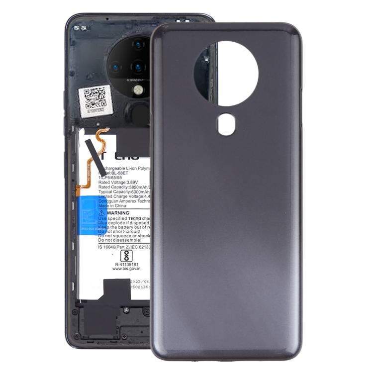 Tecno SPARK 6 Back Glass - Black