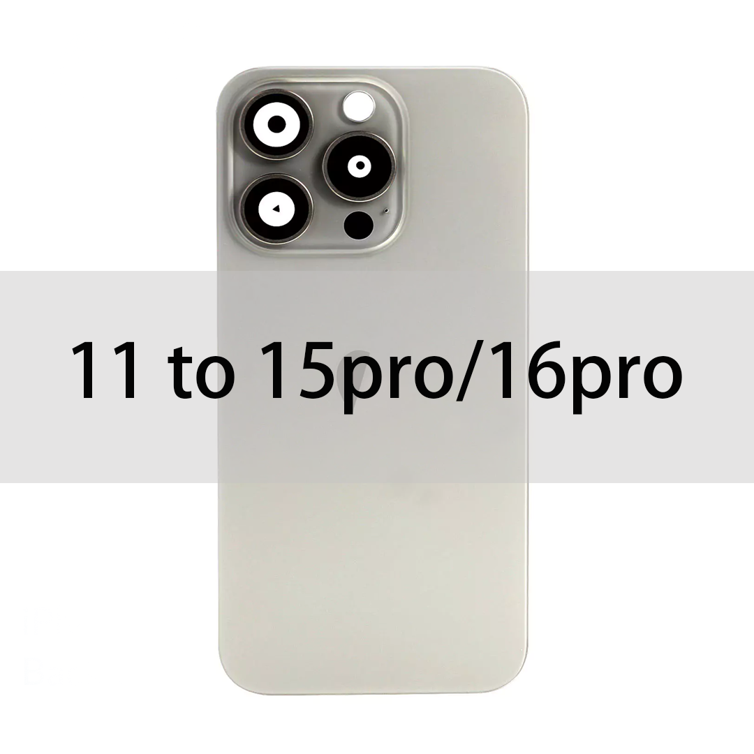 iPhone 11 Back Glass Converter to 15 Pro / 16 Pro Titanium