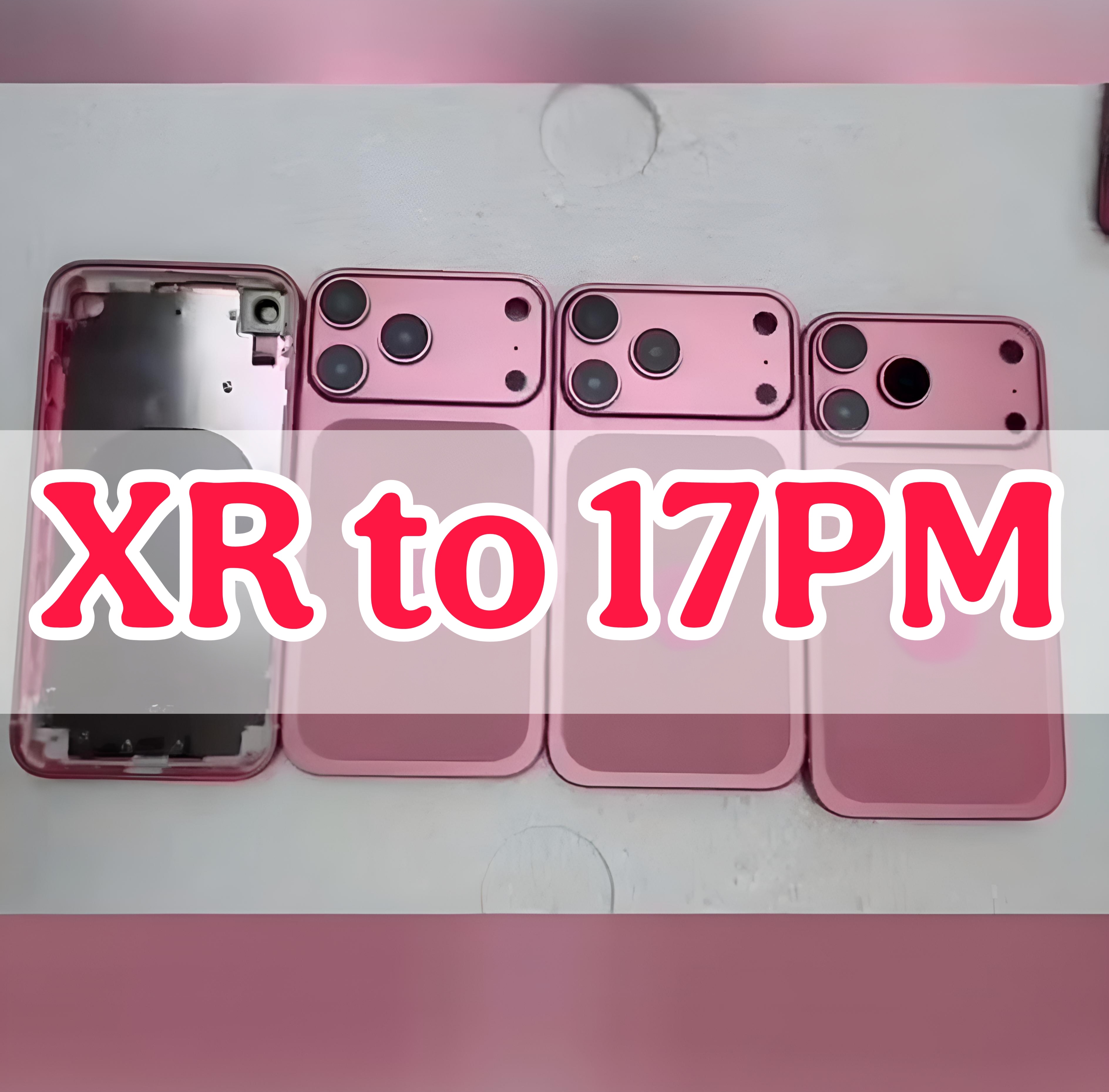 عظم مكياج من ايفون XR الى 17 برو وردي