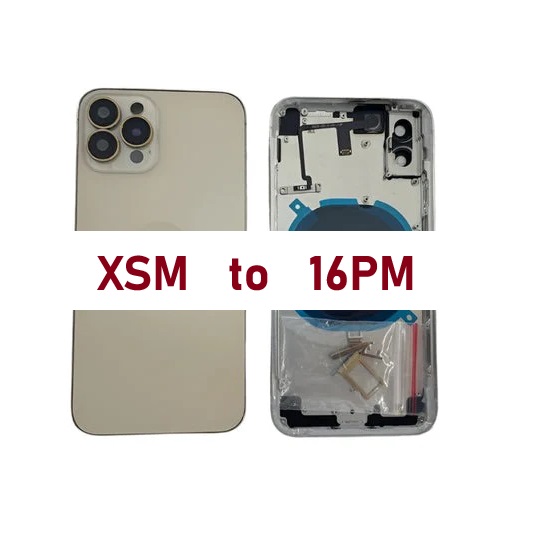 عظم مكياج تحويل بكاميرا صغيرة من ايفون اكس ماكس الى 16 برو ماكس لون ذهبي