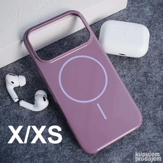 كفر تحويل سليكون ماك سيف X/XS الى 17Pro- بنفسجي