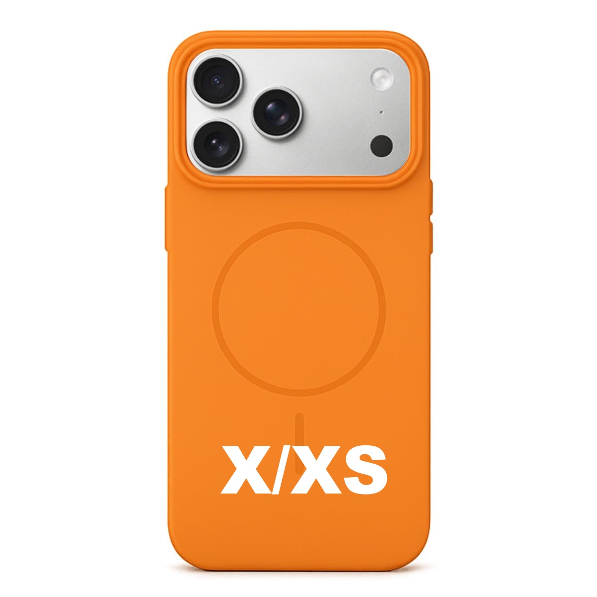 كفر تحويل سليكون ماك سيف X/XS الى 17Pro- برتقالي