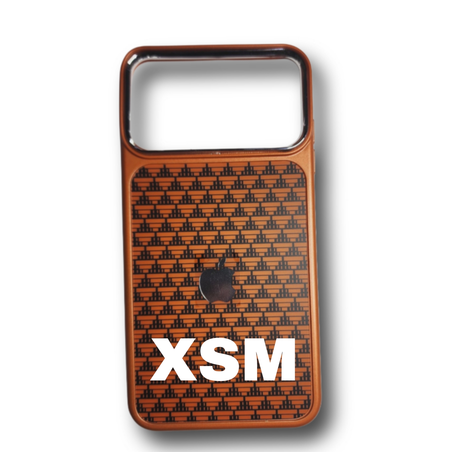 سليكون كفر مزخرف تحويل عظم مكياج XSMAX الى 17Pro Max- برتقالي