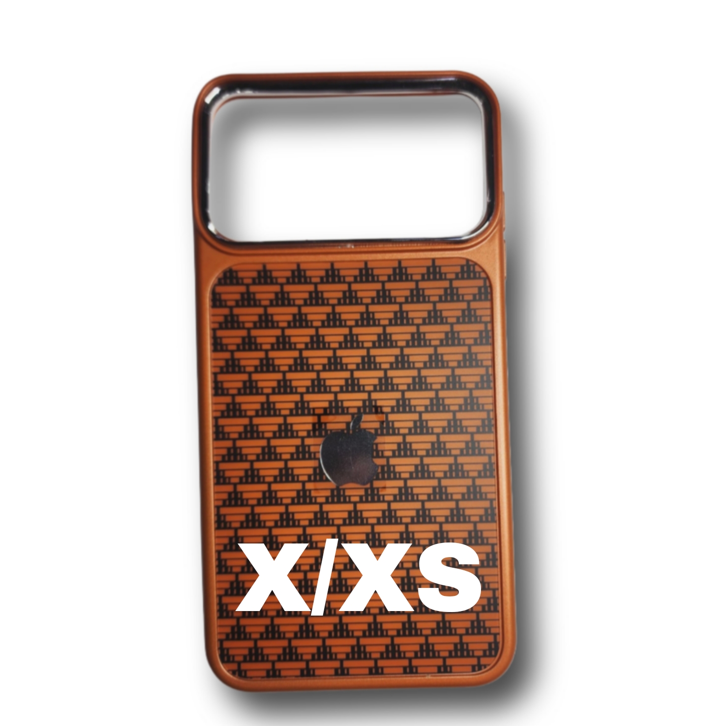 سليكون كفر مزخرف تحويل عظم مكياج X/XS الى 17Pro- برتقالي