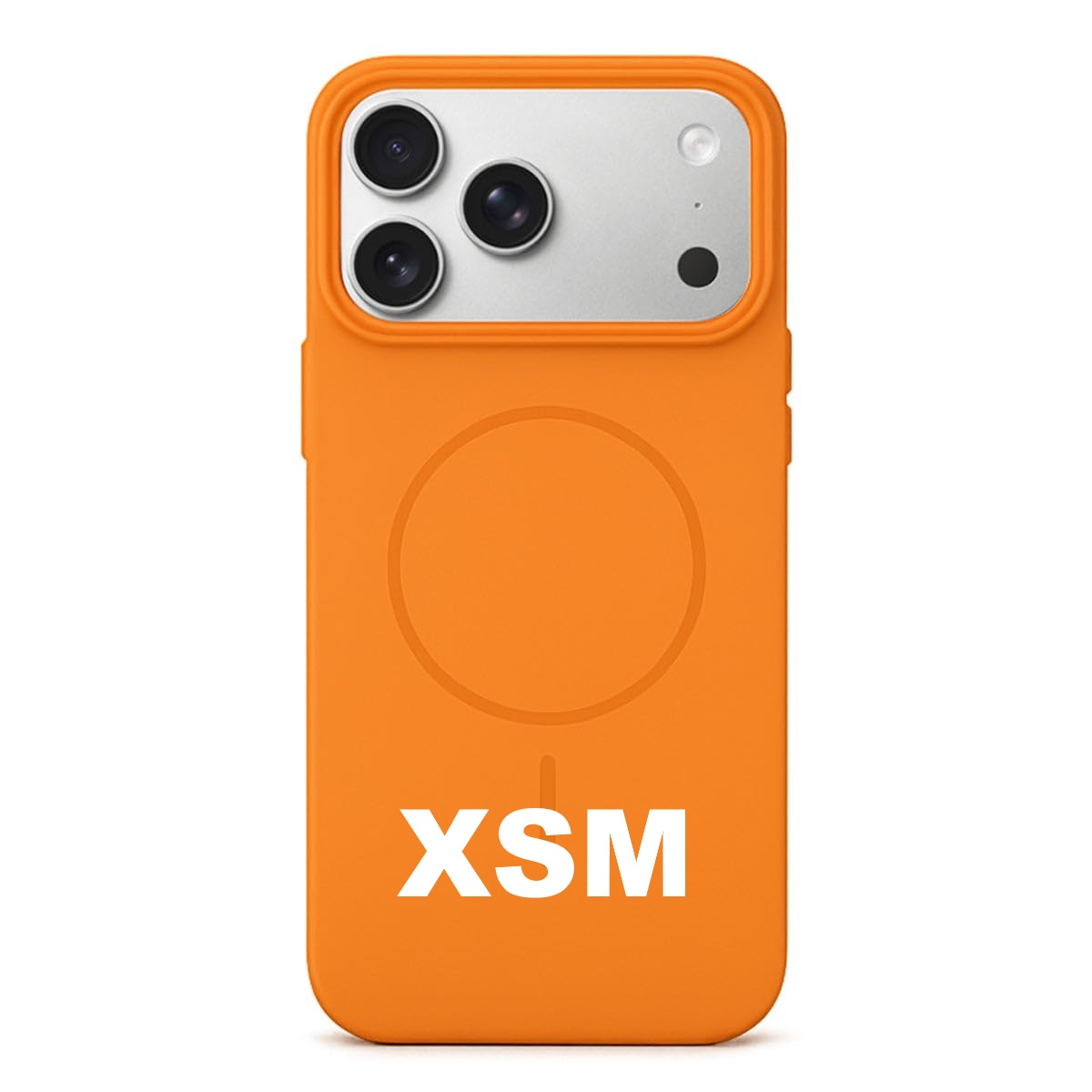 كفر تحويل سليكون ماك سيف XSMAX الى 17Pro Max- برتقالي