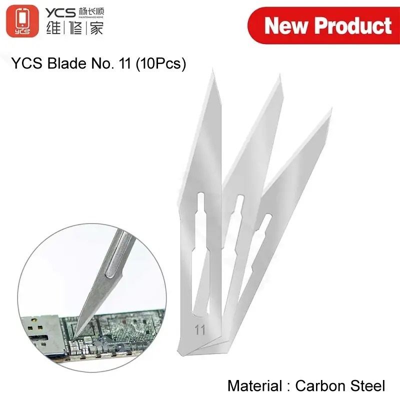 YCS 11 No. Blade Carbon Steel Sharp Mobile Repair Blade
