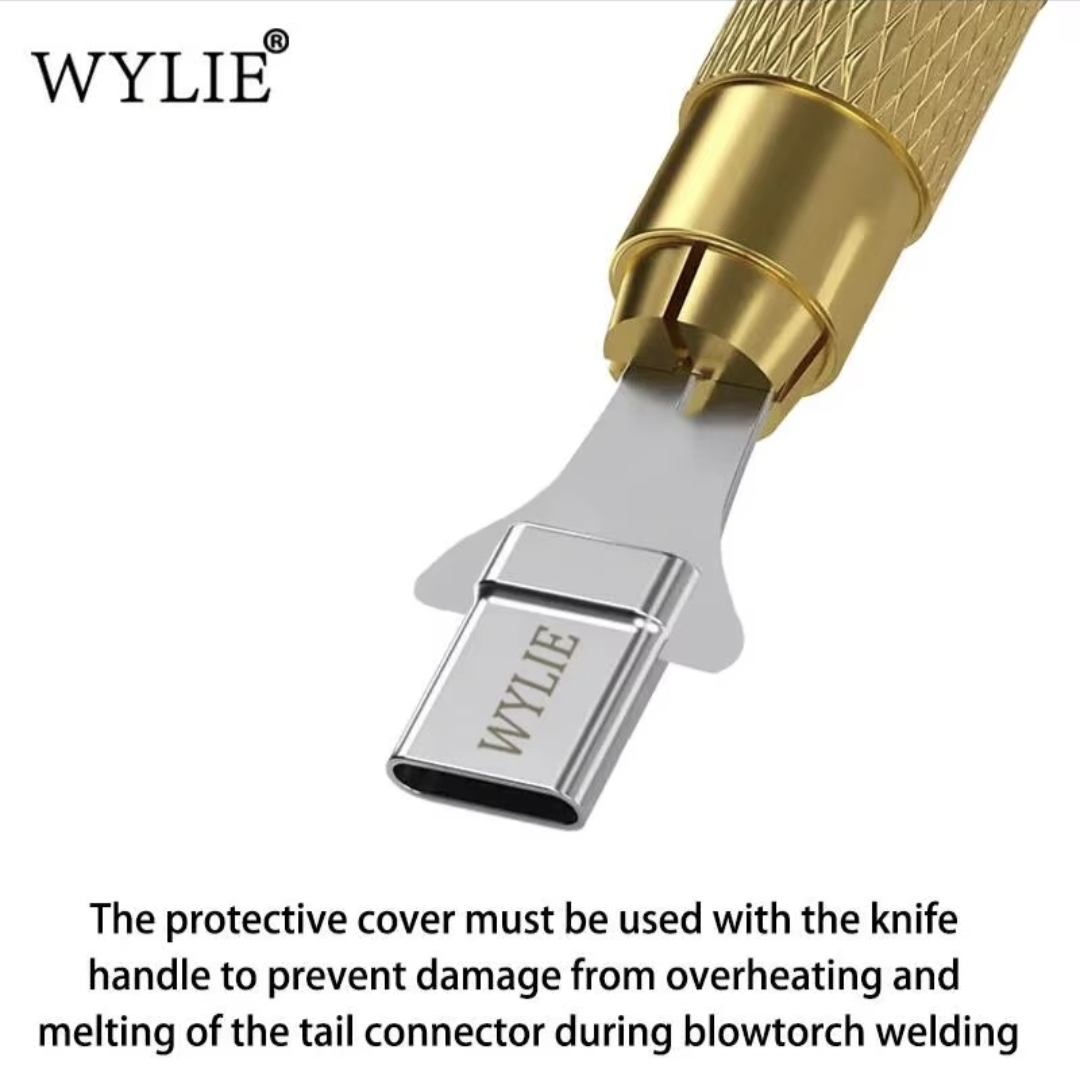 Wylie WL 339 5-in-1 Type-C Connector Tail Plug Overheat Protection Cover with Extended Handle