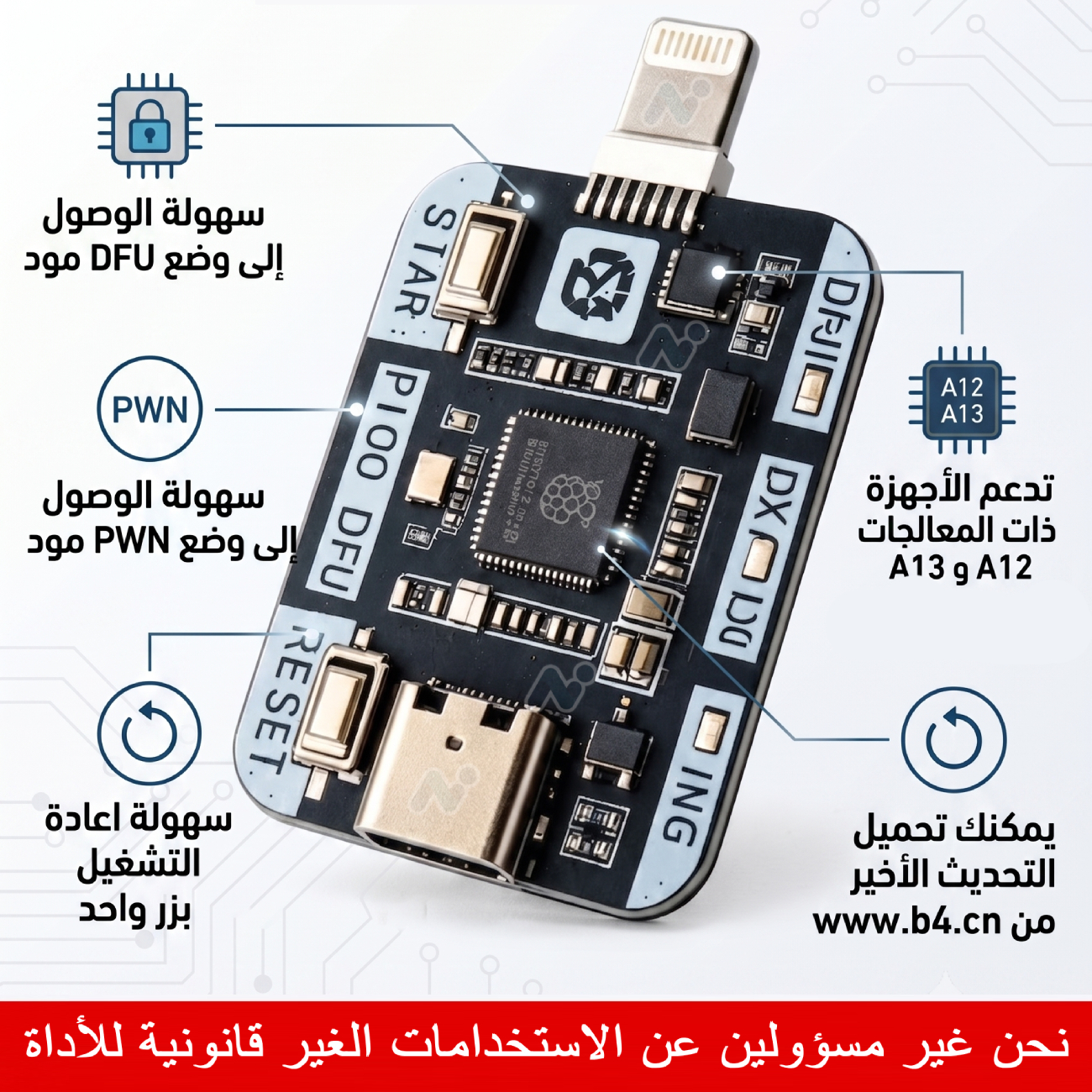 RP2350-USB-C / RP2350-USB-CM Mini Development Board with Type-C Port Based on Raspberry Pi RP2350A