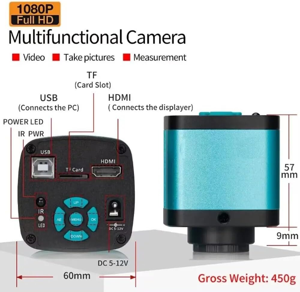 Microscope Camera Zoom 1080P 48MP 4K 2K HDMI USB Video