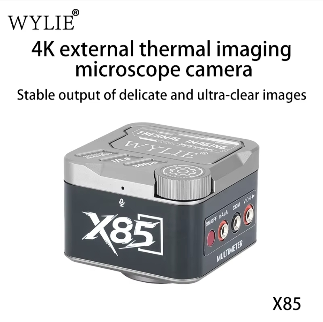 WYLIE X85 4K External Thermal Imaging Microscope Camera HDMI USB Multimeter For PCB Repair Thermal Visual Measurement